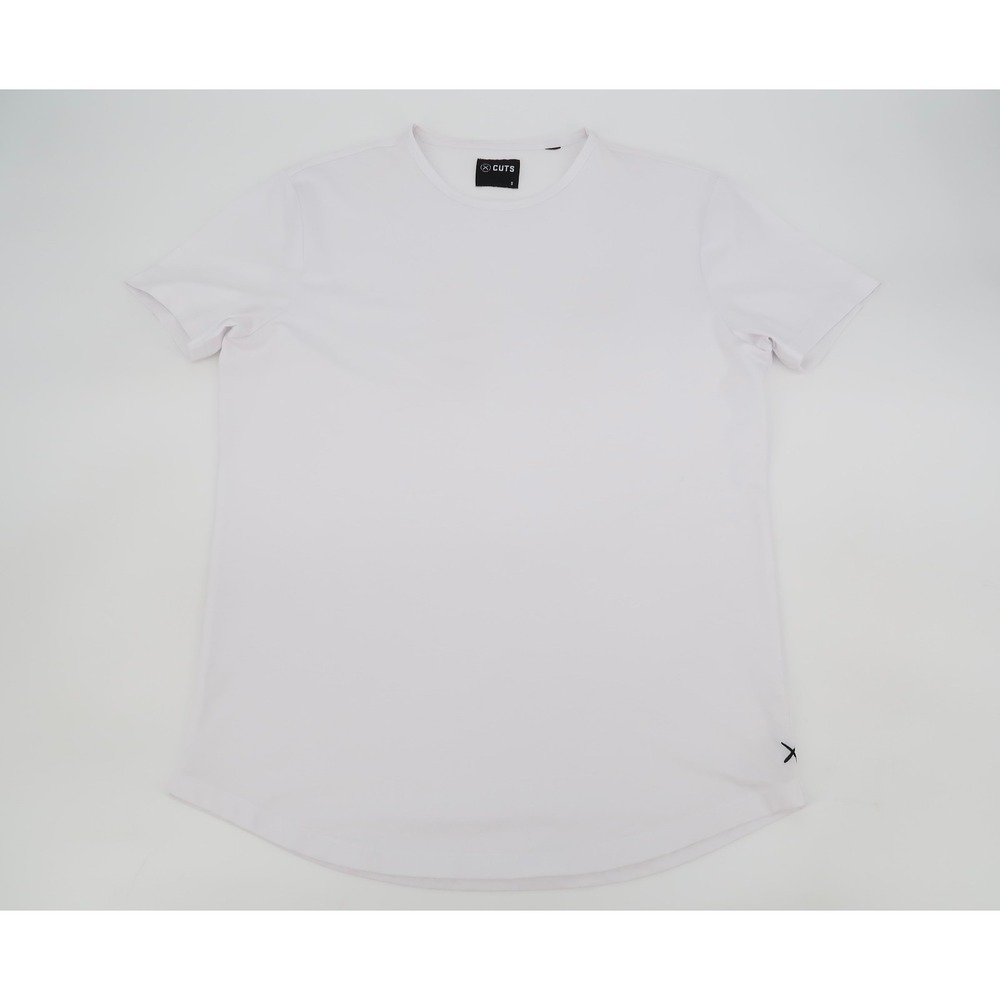 Cuts Clothing AO Curve Hem Mens‎ Small White Tee Short Sleeve T-Shirt Pyca Pro